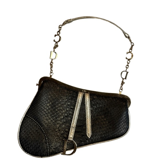 Iconic 2002 Python Dior small saddle bag. Excellent condition. - Picture 1 of 7